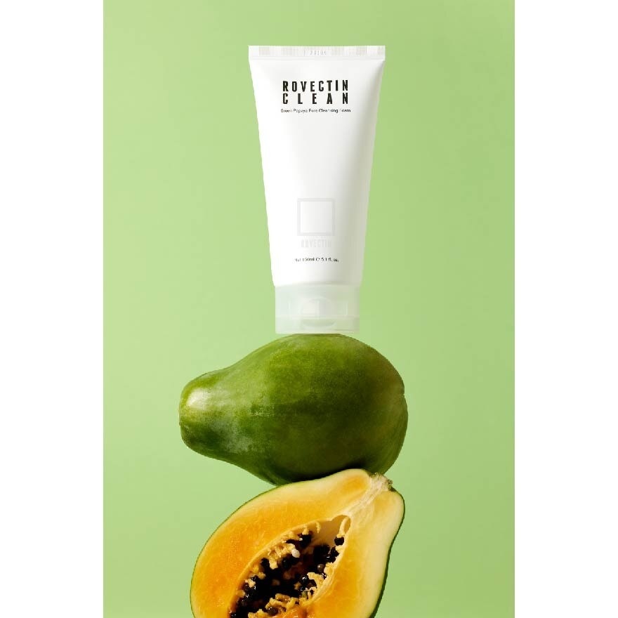 Clean Green Papaya Pore Cleansing Foam (Cleanse Impurities From Pores While Hydrating The Skin) 150ml