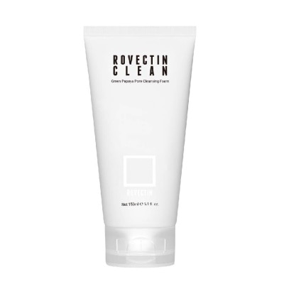 ROVECTIN Clean Green Papaya Pore Cleansing Foam (Cleanse Impurities From Pores While Hydrating The Skin) 150ml