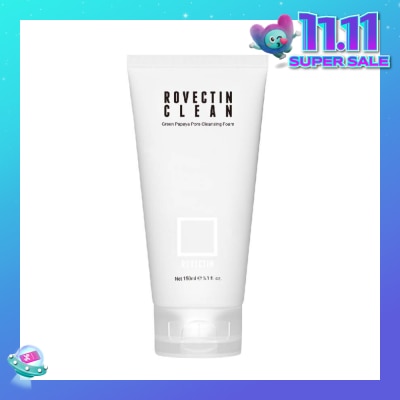 ROVECTIN Clean Green Papaya Pore Cleansing Foam (Cleanse Impurities From Pores While Hydrating The Skin) 150ml (Expiry: Aug`2026)