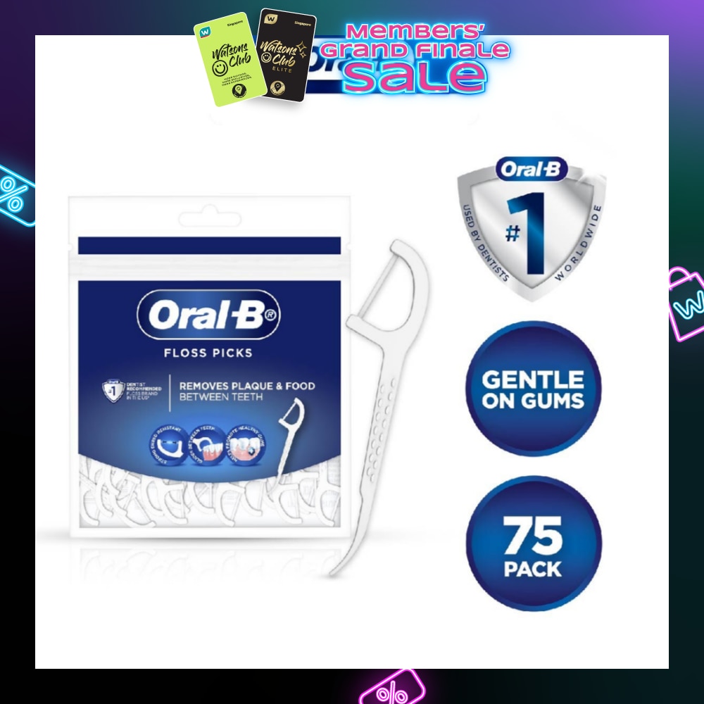 Floss Picks (Gentle on Gums) 75s (Expiry: May`2026)