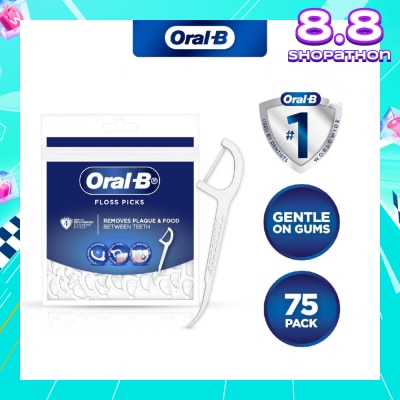 ORAL-B Floss Picks (Gentle on Gums) 75s