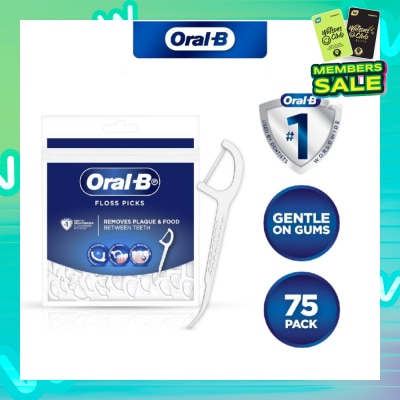 ORAL-B Floss Picks (Gentle on Gums) 75s (Expiry: May`2026)