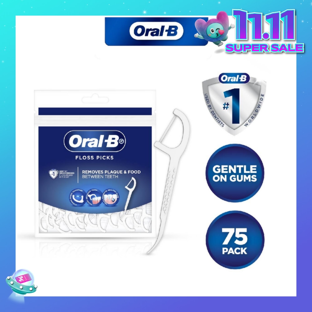 Floss Picks (Gentle on Gums) 75s (Expiry: May`2026)