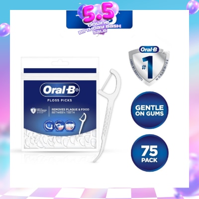 ORAL-B - Floss Picks (Gentle on Gums) 75s