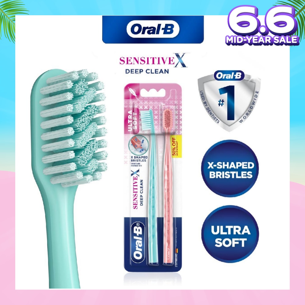 SensitiveX Deep Clean Toothbrush Ultra Soft 2s