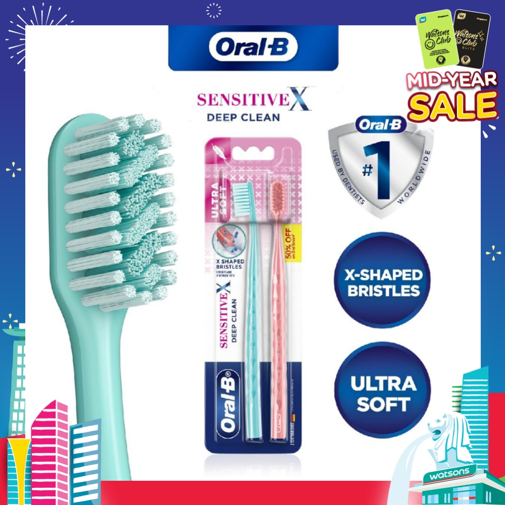SensitiveX Deep Clean Toothbrush Ultra Soft 2s