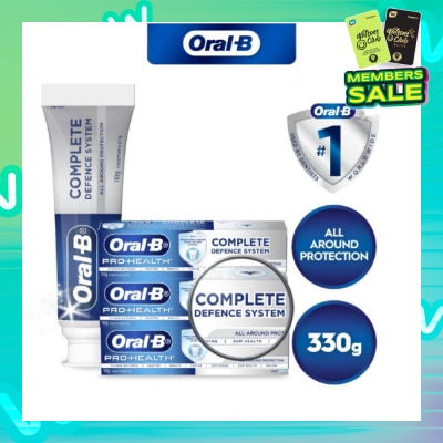 ORAL-B Complete Defence System Toothpaste 110g Bundle Packset x 3s
