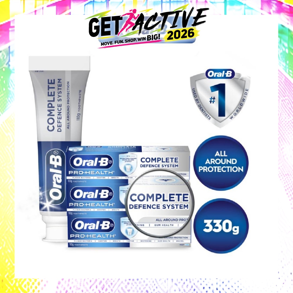 Complete Defence System Toothpaste 110g Bundle Packset x 3s image