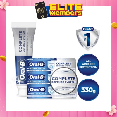 ORAL-B Complete Defence System Toothpaste 110g Bundle Packset x 3s