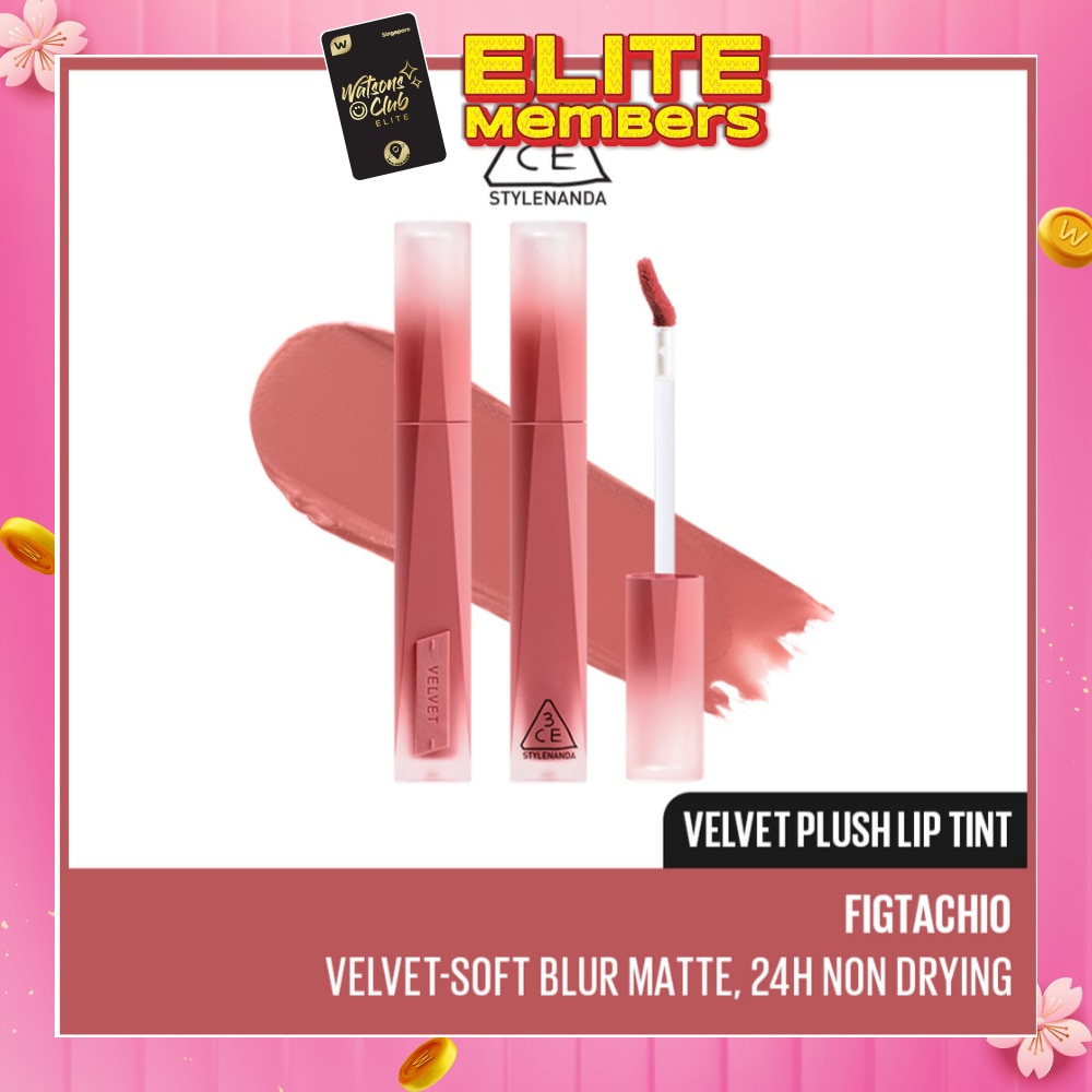 3CE Velvet Plush Lip Tint Figtachio 4g