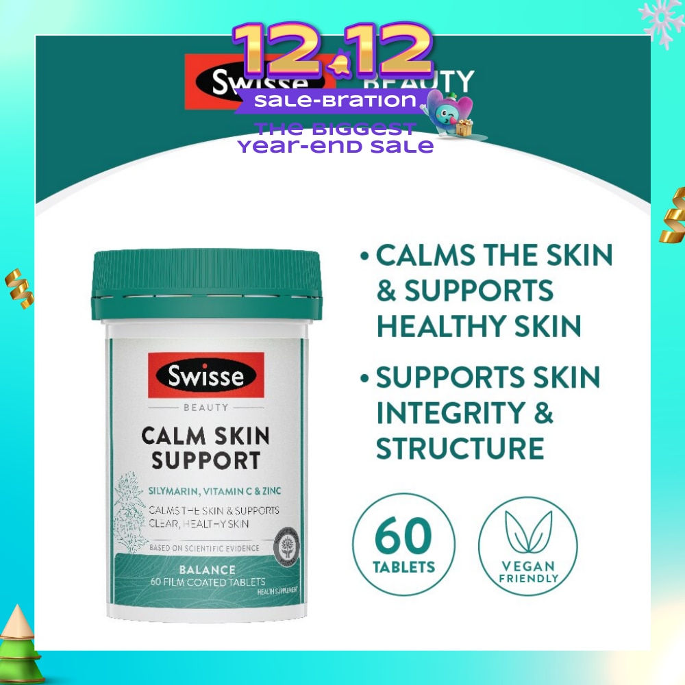 Calm Skin Support Tablet (Calms Skin + Supports Clear & Healthy Skin) 60s (Expiry: Sep`2026)