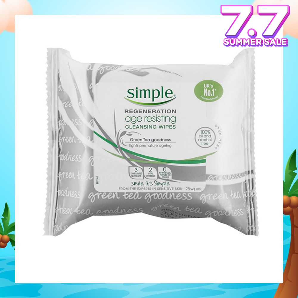 Regeneration Age Resisting Cleansing Wipes 25s