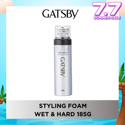 GATSBY Styling Foam Wet & Hard 185g