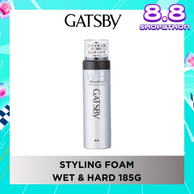 GATSBY Styling Foam Wet & Hard 185g