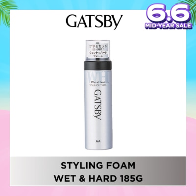 GATSBY Styling Foam Wet & Hard 185g