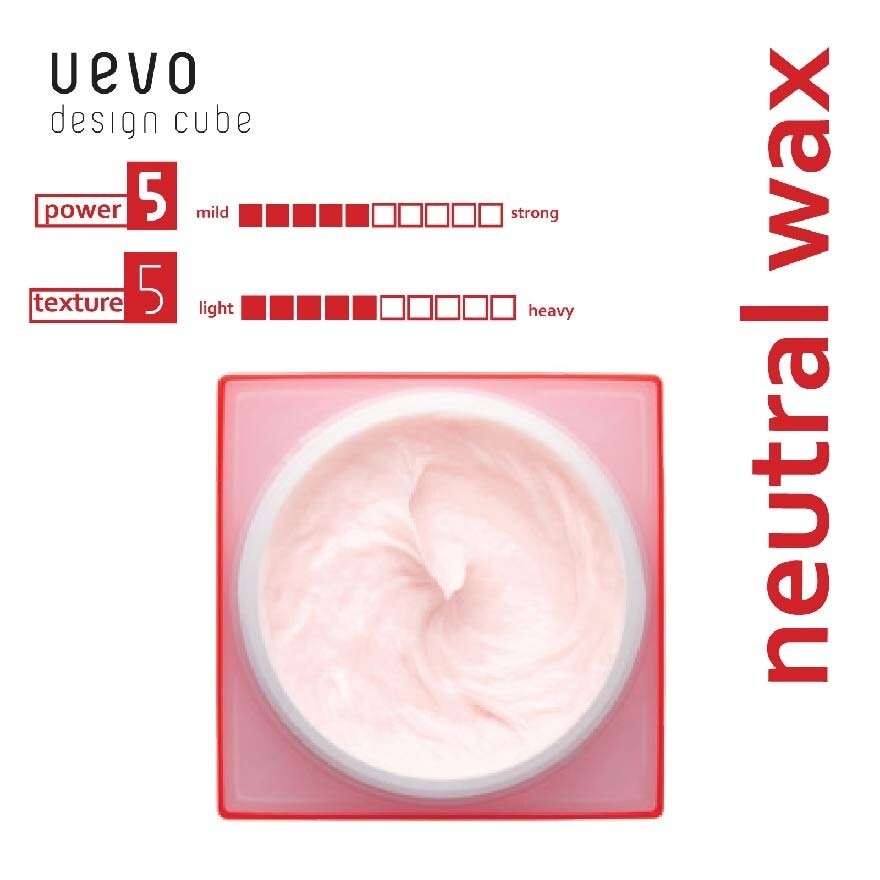 Uevo Design Cube Neutral Wax (Short To Long, Thin To Thick Hair) 80g