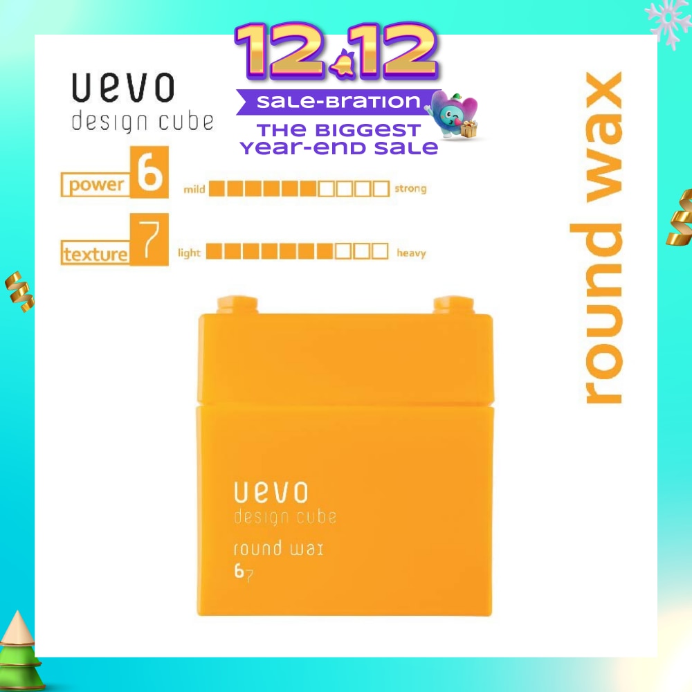 Uevo Design Cube Round Wax (For Short To Long Hair) 80g