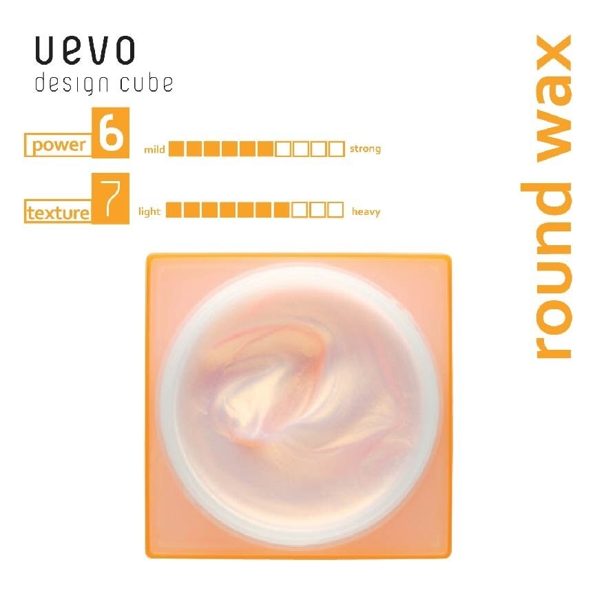 Uevo Design Cube Round Wax (For Short To Long Hair) 80g