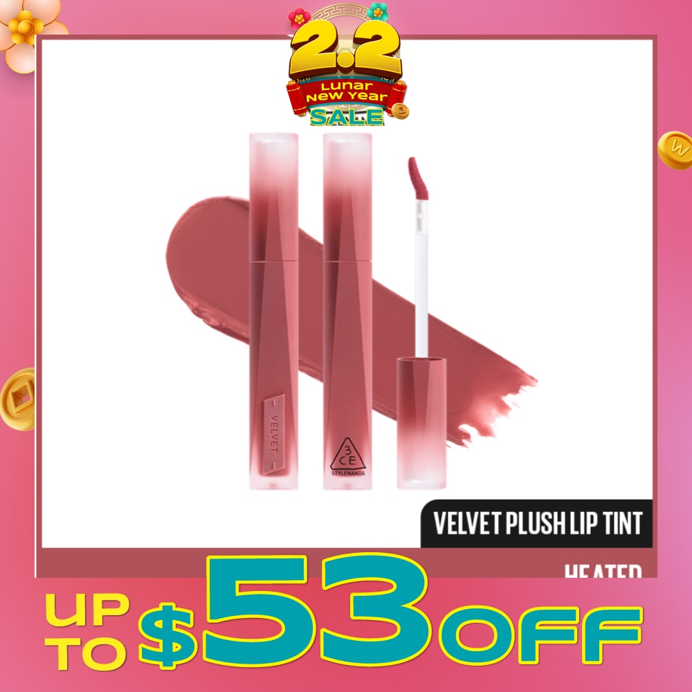 3CE Velvet Plush Lip Tint Heated 4g