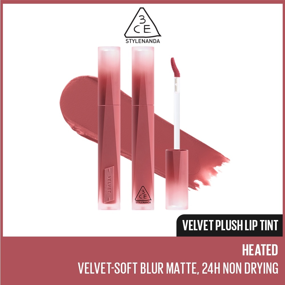 3CE Velvet Plush Lip Tint Heated 4g