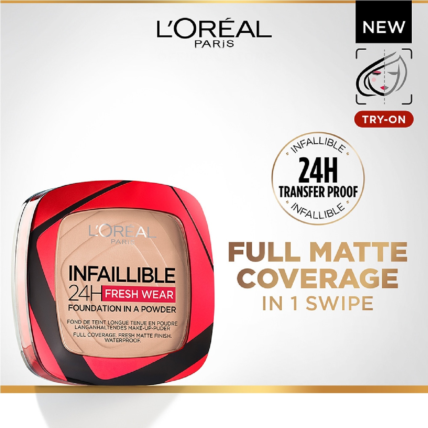 Infaillible 24H Fresh Wear Foundation Powder #180 Ivory 1s