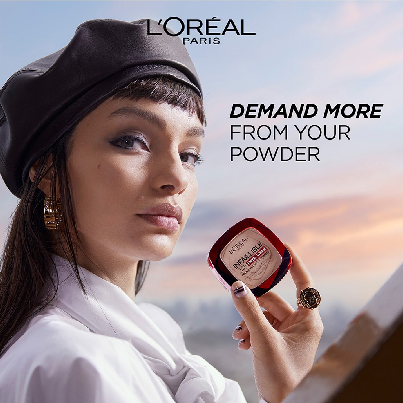 Infaillible 24H Fresh Wear Foundation Powder #180 Ivory 1s