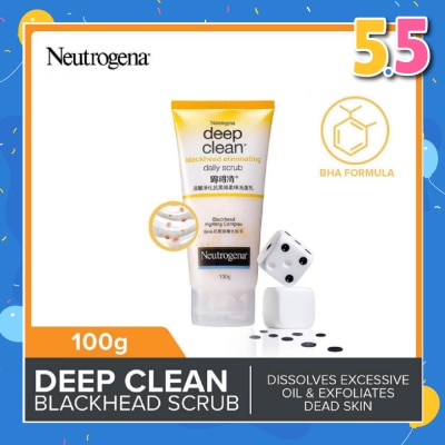 NEUTROGENA Deep Clean Black Head Eliminating Daily Scrub (For Acne Prone Skin)100g
