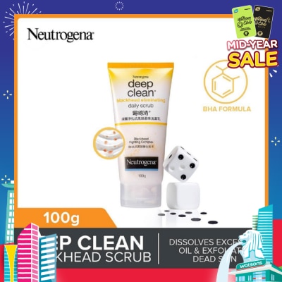 NEUTROGENA Deep Clean Black Head Eliminating Daily Scrub (For Acne Prone Skin)100g