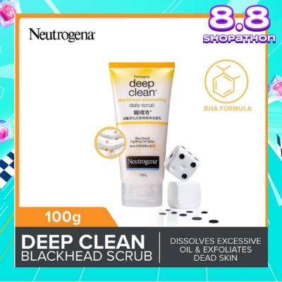 NEUTROGENA Deep Clean Black Head Eliminating Daily Scrub (For Acne Prone Skin)100g