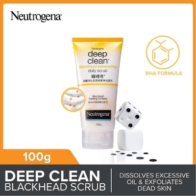 NEUTROGENA Deep Clean Black Head Eliminating Daily Scrub (For Acne Prone Skin)100g