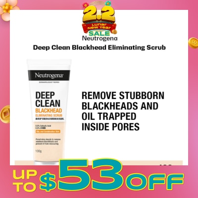 NEUTROGENA Deep Clean Black Head Eliminating Daily Scrub (For Acne Prone Skin)100g