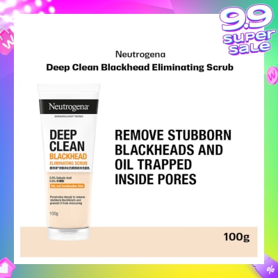 NEUTROGENA Deep Clean Black Head Eliminating Daily Scrub (For Acne Prone Skin)100g