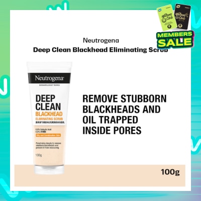 NEUTROGENA Deep Clean Black Head Eliminating Daily Scrub (For Acne Prone Skin)100g