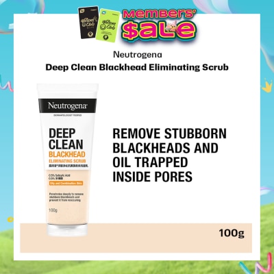 NEUTROGENA - Deep Clean Black Head Eliminating Daily Scrub (For Acne Prone Skin)100g