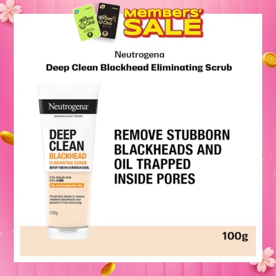 NEUTROGENA Deep Clean Black Head Eliminating Daily Scrub (For Acne Prone Skin)100g