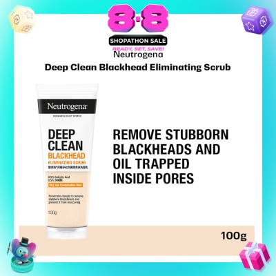 NEUTROGENA - Deep Clean Black Head Eliminating Daily Scrub (For Acne Prone Skin)100g