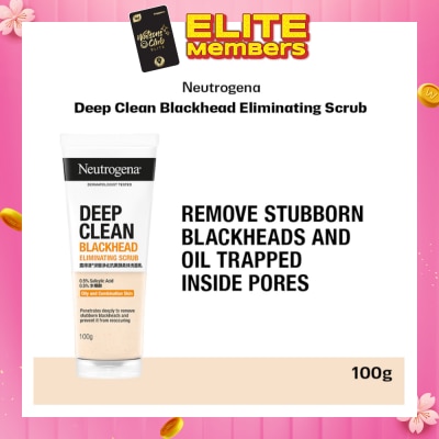 NEUTROGENA Deep Clean Black Head Eliminating Daily Scrub (For Acne Prone Skin)100g