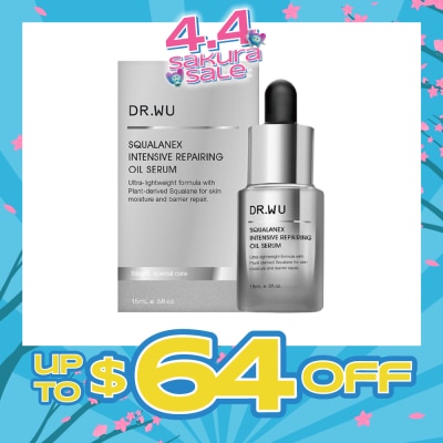 DR. WU - Squalanex Intensive Repairing Oil Serum (Restore Supple + Radiant Skin) 15ml