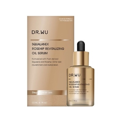 DR. WU Squalanex Rosehip Revitalizing Oil Serum (Improve Fine Lines + Elasticity for More Youthful + Radiant Complexion) 30ml