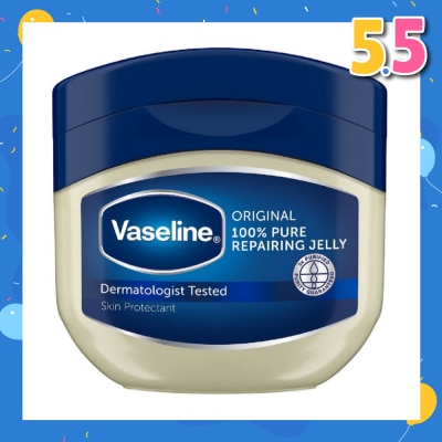 VASELINE 100% Pure Repairing Jelly Original (Skin Protectant + Protects Minor Cuts & Burns) 100ml