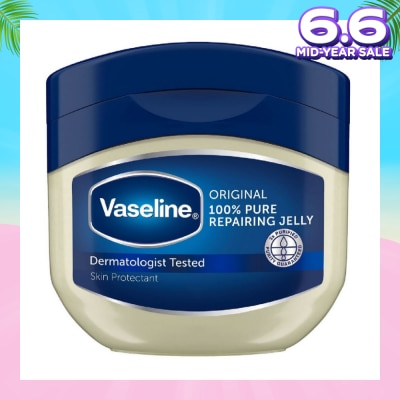 VASELINE 100% Pure Repairing Jelly Original (Skin Protectant + Protects Minor Cuts & Burns) 100ml