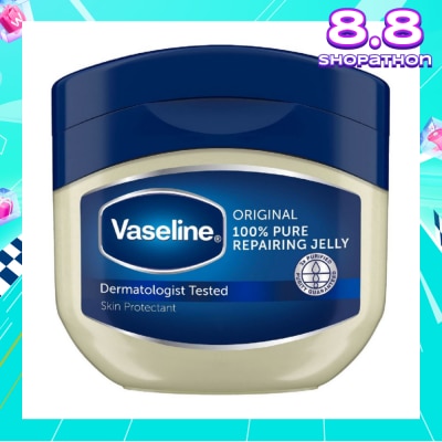 VASELINE 100% Pure Repairing Jelly Original (Skin Protectant + Protects Minor Cuts & Burns) 100ml
