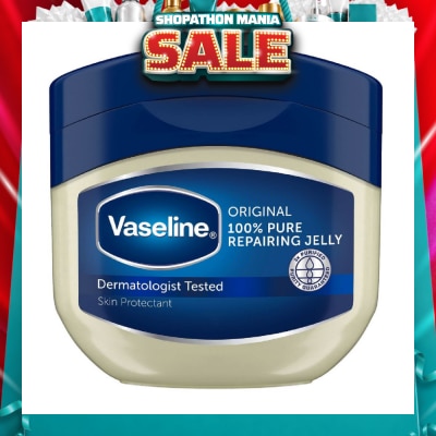 VASELINE - 100% Pure Repairing Jelly Original (Skin Protectant + Protects Minor Cuts & Burns) 100ml