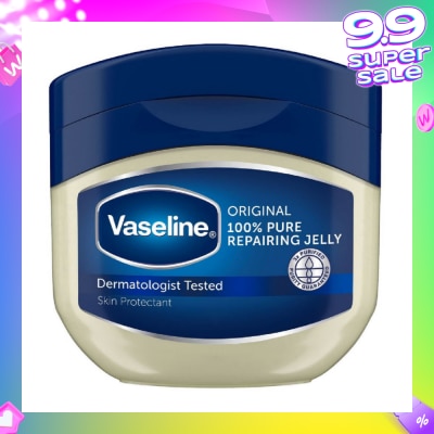 VASELINE 100% Pure Repairing Jelly Original (Skin Protectant + Protects Minor Cuts & Burns) 100ml