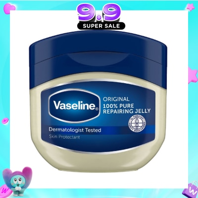 VASELINE - 100% Pure Repairing Jelly Original (Skin Protectant + Protects Minor Cuts & Burns) 100ml image