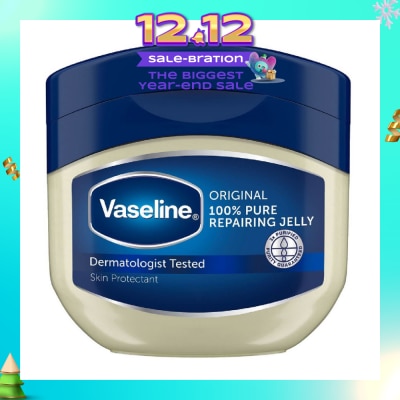 VASELINE 100% Pure Repairing Jelly Original (Skin Protectant + Protects Minor Cuts & Burns) 100ml