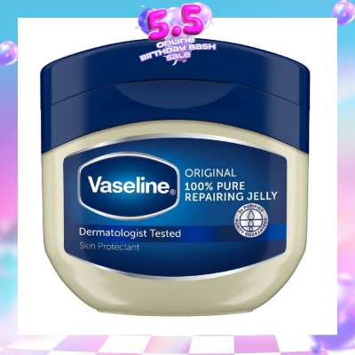 VASELINE - 100% Pure Repairing Jelly Original (Skin Protectant + Protects Minor Cuts & Burns) 100ml