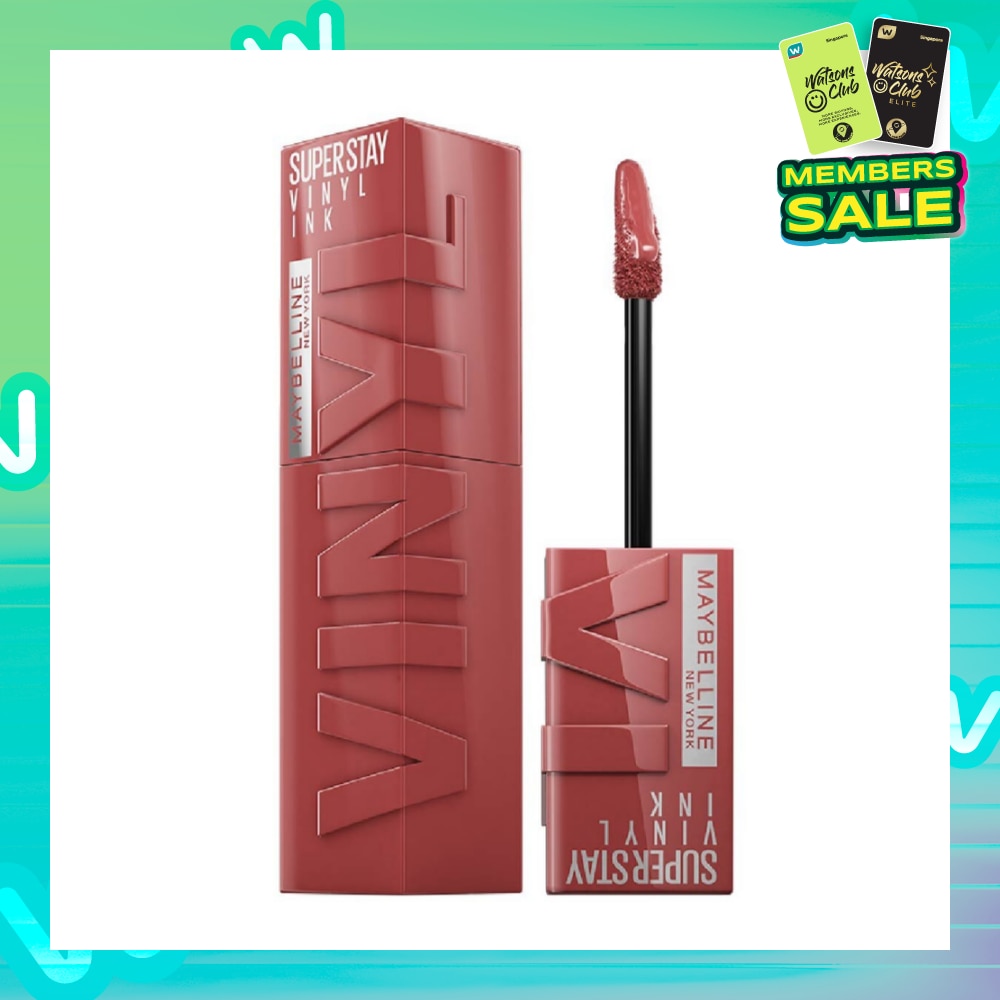 SuperStay Vinyl Ink Peppy 115 Liquid Lipstick (Smudge Proof + 16 Hours Long Wearing) 41g