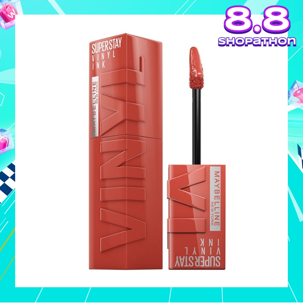 SuperStay Vinyl Ink Keen 125 Liquid Lipstick (Smudge Proof + 16 Hours Long Wearing) 41g