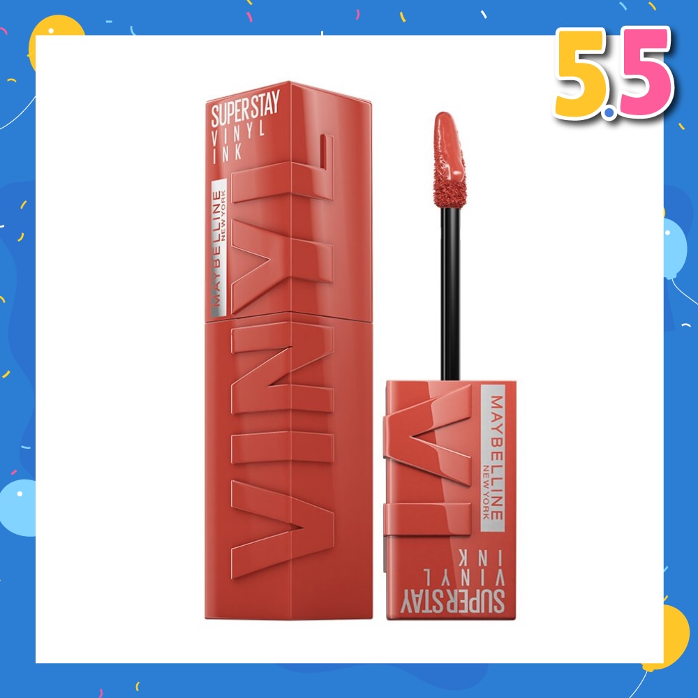 SuperStay Vinyl Ink Keen 125 Liquid Lipstick (Smudge Proof + 16 Hours Long Wearing) 41g